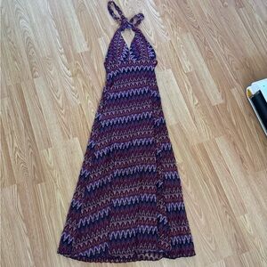 Urban Outfitters Multicolor Halter Maxi Dress